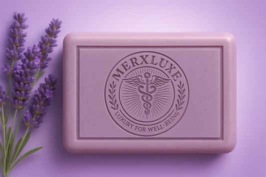 Merxluxe Lavender and Shea Luxury Soap - 4oz